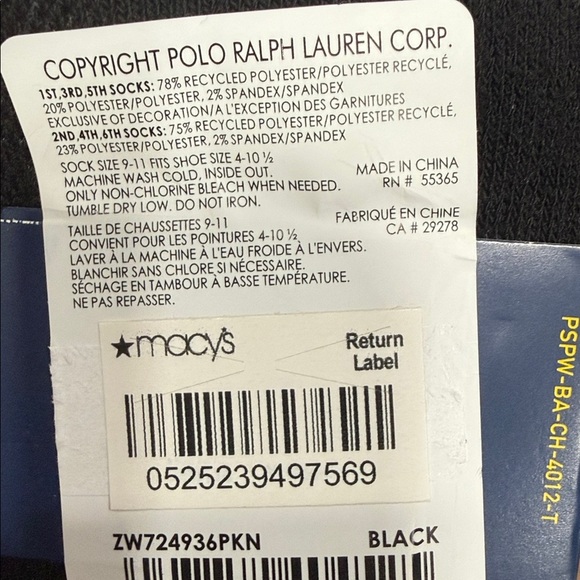 Ralph Lauren 6 pairs socks for men or women - Picture 6 of 6